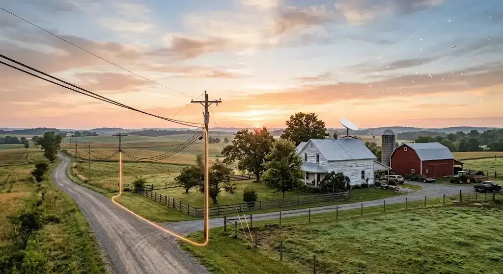 Internet de fibra versus satélite para zonas rurales (datos de 2026)