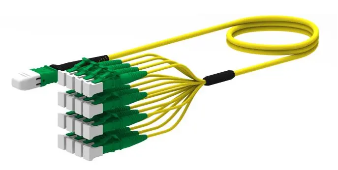 Conjunto de cable de fibra óptica de ruptura MPO (1 × N)