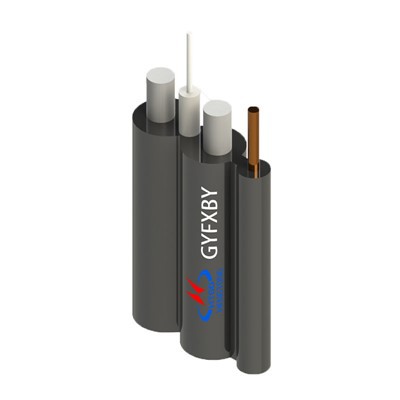 Cable de fibra óptica para exteriores de uso-plano y liviano-fácil-de pelar-